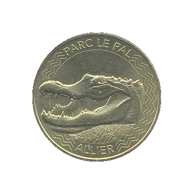 Monnaie de Paris Tourist Token - Allier Parc le Pal - L'alligator front
