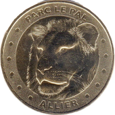 Monnaie de Paris Tourist Token - Allier Parc le Pal - Lion front