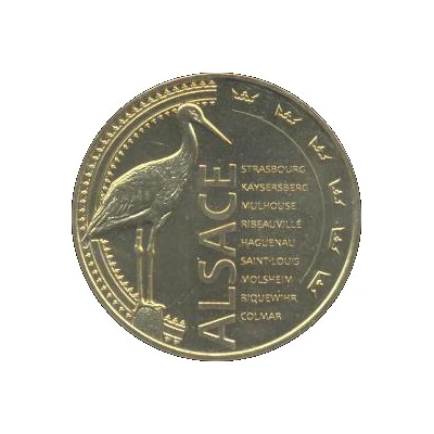 Monnaie de Paris Tourist Token - Alsace La cigogne front