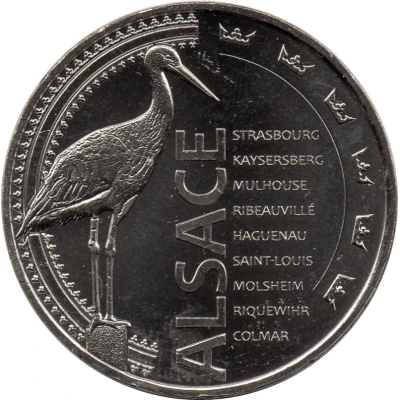 Monnaie de Paris Tourist Token - Alsace La cigogne front
