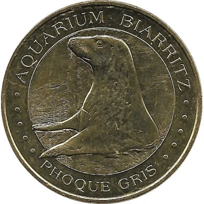 Monnaie de Paris Tourist Token - Aquarium de Biarritz Phoque gris front