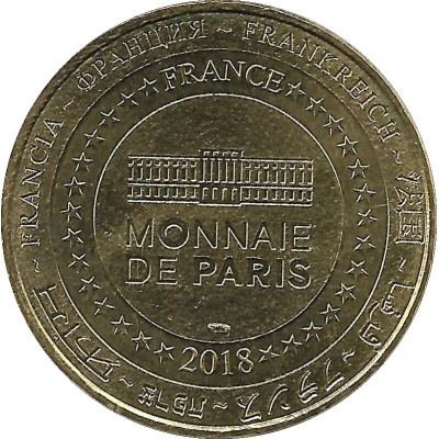 Monnaie de Paris Tourist Token - Aquarium de Biarritz Requin marteau Halicorne back