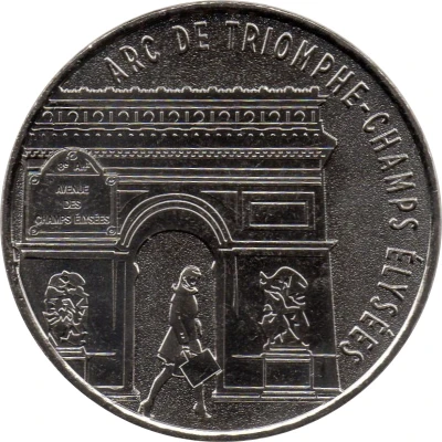 Monnaie de Paris Tourist Token - Arc de Triomphe - Champs Elysées ND front