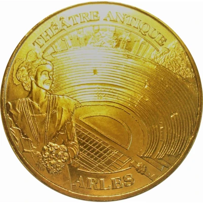 Monnaie de Paris Tourist Token - Arles Le théâtre antique et l'Arlésienne front