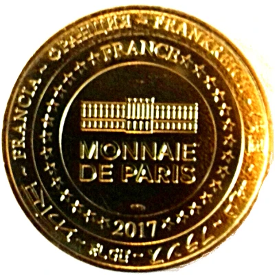 Monnaie de Paris Tourist Token - Arromanches 360 Cinéma circulaire - "We'll never surrender" back