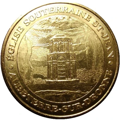 Monnaie de Paris Tourist Token - Aubeterre-sur-Dronne Eglise souterraine St-Jean front