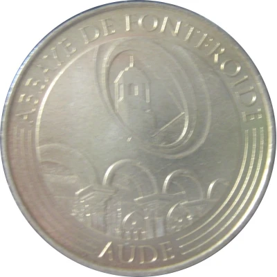 Monnaie de Paris Tourist Token - Aude Abbaye de Fontfroide - Le cloître et le clocher front