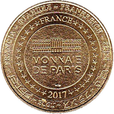 Monnaie de Paris Tourist Token - Auxerre Abbaye Saint-Germain back