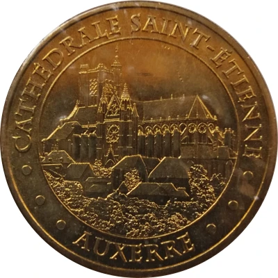 Monnaie de Paris Tourist Token - Auxerre Cathédrale Saint-Etienne - Vue de l'Yonne front