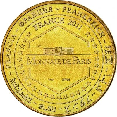 Monnaie de Paris Tourist Token - Auxerre Cathédrale Saint-Etienne - Vue de l'Yonne back