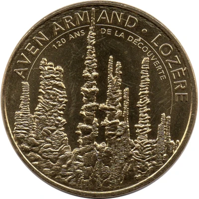 Monnaie de Paris Tourist Token - Aven Armand Lozère - 120 ans de la découverte front