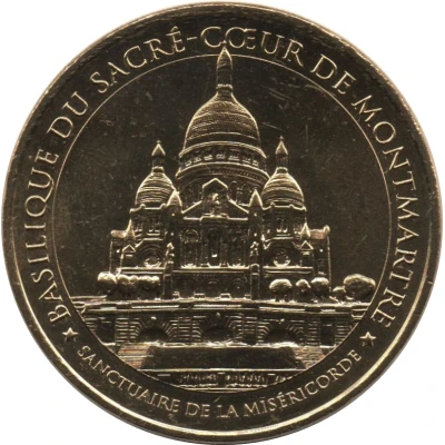 Monnaie de Paris Tourist Token - Basilique du Sacré coeur Sanctuaire de la Miséricorde ND front