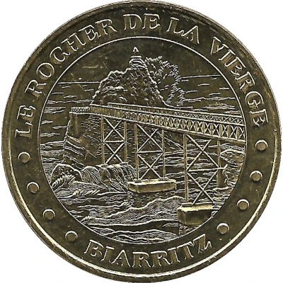 Monnaie de Paris Tourist Token - Biarritz Le rocher de la Vierge front