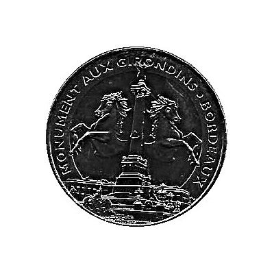 Monnaie de Paris Tourist Token - Bordeaux Monument aux Girondins front