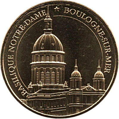 Monnaie de Paris Tourist Token - Boulogne-sur-Mer Basilique Notre-Dame - Le Dôme front
