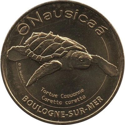 Monnaie de Paris Tourist Token - Boulogne-sur-Mer Nausicaä - Caretta caretta front