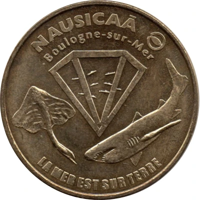 Monnaie de Paris Tourist Token - Boulogne-sur-Mer Nausicaä - La mer est sur terre front