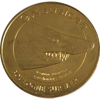 Monnaie de Paris Tourist Token - Boulogne-sur-Mer Nausicaä - Le requin taureau front