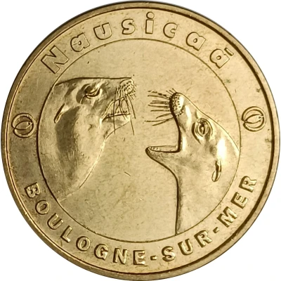 Monnaie de Paris Tourist Token - Boulogne-sur-Mer Nausicaä - Les lions de mer front