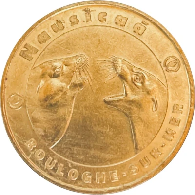 Monnaie de Paris Tourist Token - Boulogne-sur-Mer Nausicaä - Les lions de mer front