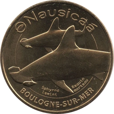 Monnaie de Paris Tourist Token - Boulogne-sur-Mer Nausicaä - Requin marteau front