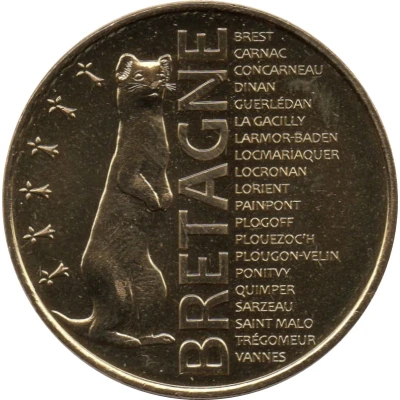 Monnaie de Paris Tourist Token - Bretagne L'hermine - Type front