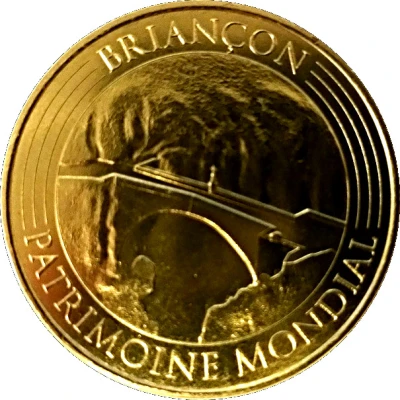Monnaie de Paris Tourist Token - Briançon Patrimoine Mondial - le pont d'Asfeld front
