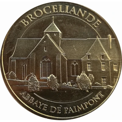 Monnaie de Paris Tourist Token - Brocéliande Abbaye de Paimpont front