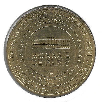Monnaie de Paris Tourist Token - Béziers Canal du Midi - 9 écluses de Fonseranes back