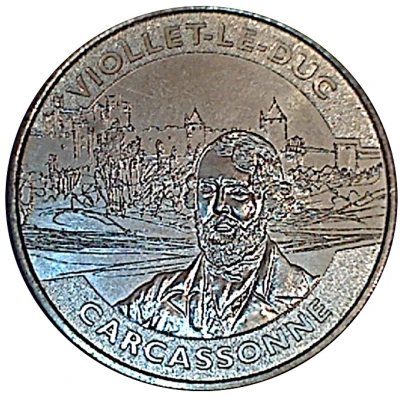 Monnaie de Paris Tourist Token - Carcassonne Viollet-le-Duc front