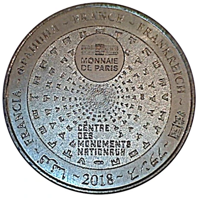 Monnaie de Paris Tourist Token - Carcassonne Viollet-le-Duc back