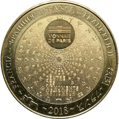 Monnaie de Paris Tourist Token - Carnac Alignements de Kermario - Dolmen de Lann-Mané-Kermario back