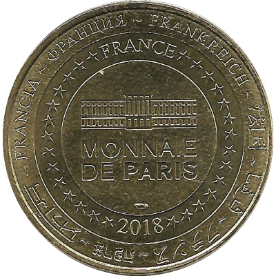 Monnaie de Paris Tourist Token - Cascades du Hérisson - L'éventail back