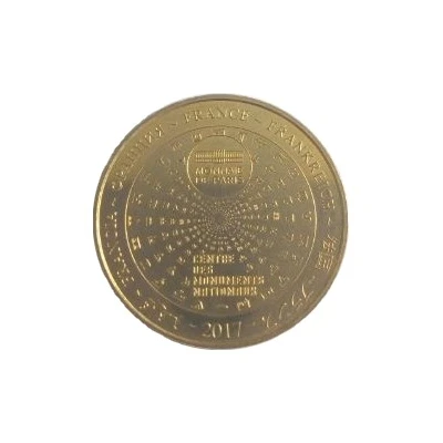 Monnaie de Paris Tourist Token - Cathédrale d'Amiens back