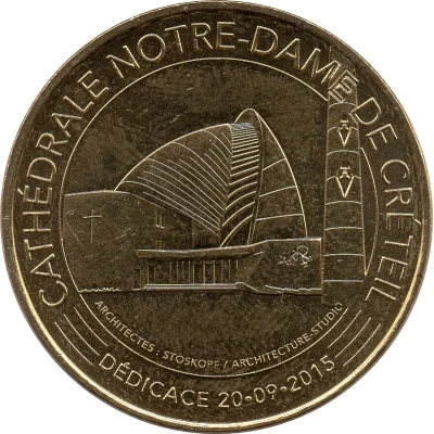 Monnaie de Paris Tourist Token - Cathédrale notre Dame de Créteil front