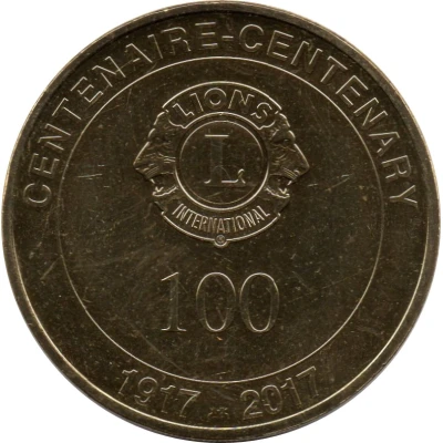 Monnaie de Paris Tourist Token - Centenaire du Lions Club International front