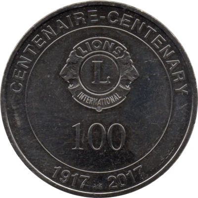 Monnaie de Paris Tourist Token - Centenaire du Lions Club International front