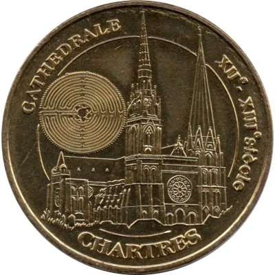 Monnaie de Paris Tourist Token - Chartres Cathédrale - Labyrinthe front
