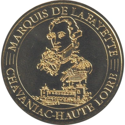 Monnaie de Paris Tourist Token - Chavaniac Haute Loire - Marquis de Lafayette front