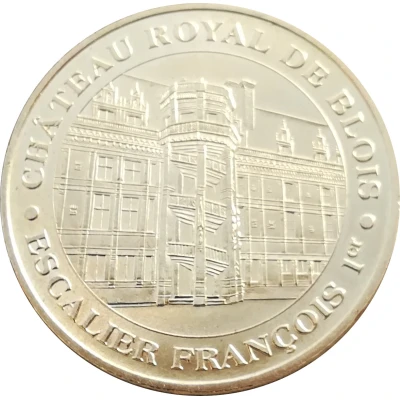 Monnaie de Paris Tourist Token - Château Royal de Blois Escalier Francis I front