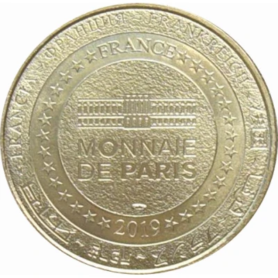 Monnaie de Paris Tourist Token - Château de Chambord Le château et ses jardins à la Française back