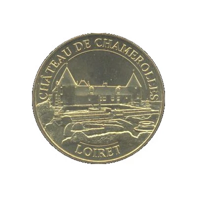 Monnaie de Paris Tourist Token - Château de Chamerolles Loiret - Les jardins front