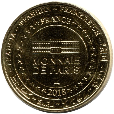 Monnaie de Paris Tourist Token - Château de Grignan Vue de la terrasse back