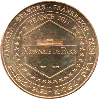 Monnaie de Paris Tourist Token - Château des Baux Le trébuchet back