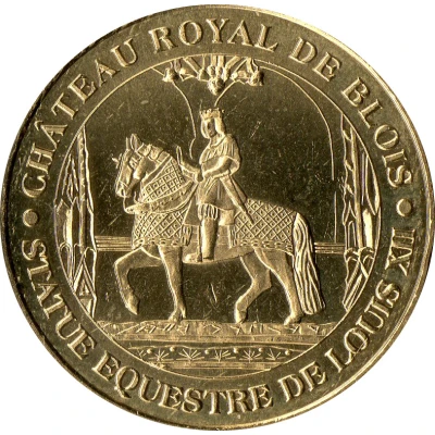 Monnaie de Paris Tourist Token - Château royal de Blois Statue équestre de Louis XII front
