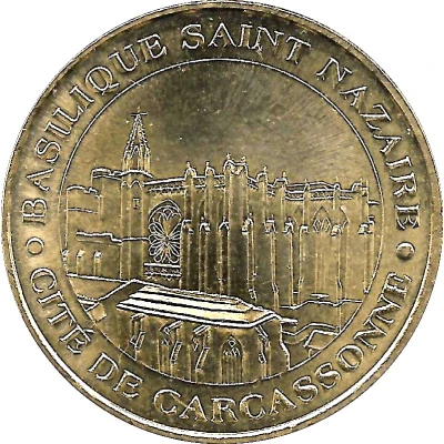 Monnaie de Paris Tourist Token - Cité de Carcassonne Basilique Saint-Nazaire front