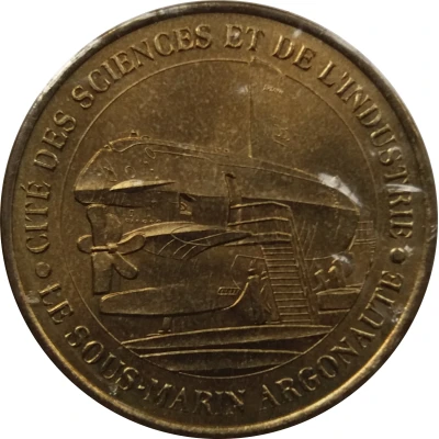 Monnaie de Paris Tourist Token - Cité des Sciences Le sous-marin Argonaute front