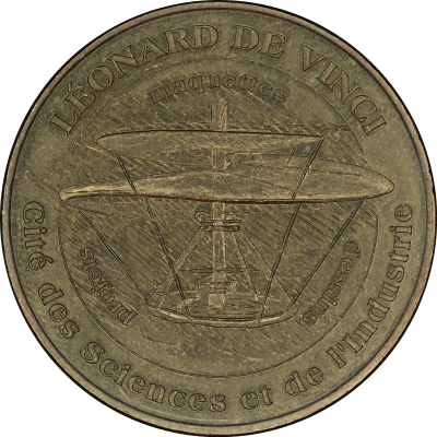 Monnaie de Paris Tourist Token - Cité des Sciences Léonard de Vinci - La vis aérienne front