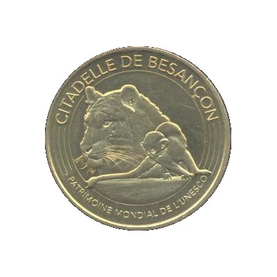 Monnaie de Paris Tourist Token - Citadelle de Besançon Patrimoine mondial de l'Unesco - Le tigre et le singe front