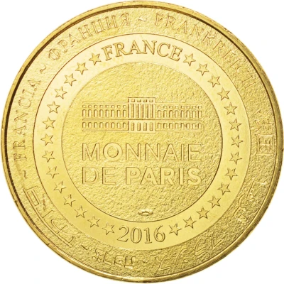 Monnaie de Paris Tourist Token - Citadelle de Besançon Vue aérienne - Patrimoine mondial de l'Unesco back